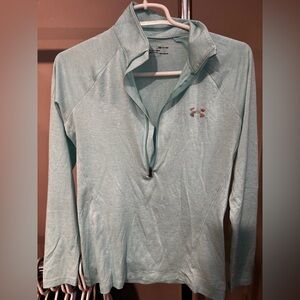 Under Armour Women's Teal 1/4 Zip Longsleeve